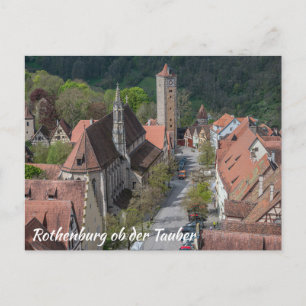 Rothenburg ob der tauber Altstadt von oben Postkarte