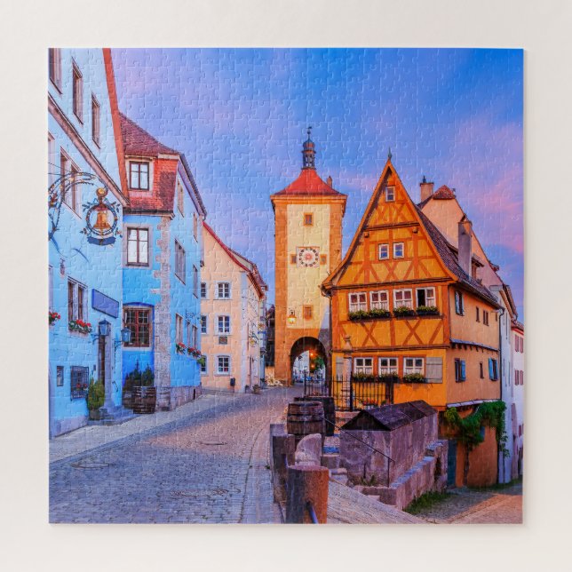 Rothenburg ob der Tauber, Bayern, Deutschland. Puzzle (Vertikal)