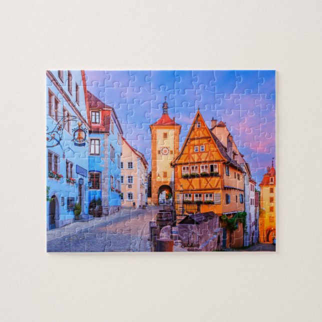 Rothenburg ob der Tauber, Bayern, Deutschland. Puzzle (Horizontal)