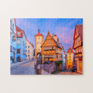 Rothenburg ob der Tauber, Bayern, Deutschland. Puzzle