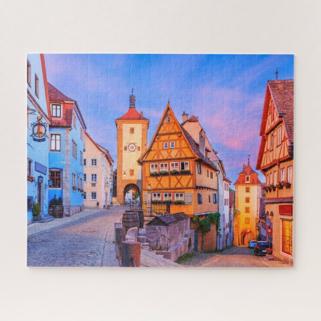 Rothenburg ob der Tauber, Bayern, Deutschland. Puzzle (Horizontal)