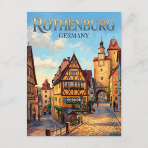 Rothenburg ob der Tauber Deutschland Postkarte