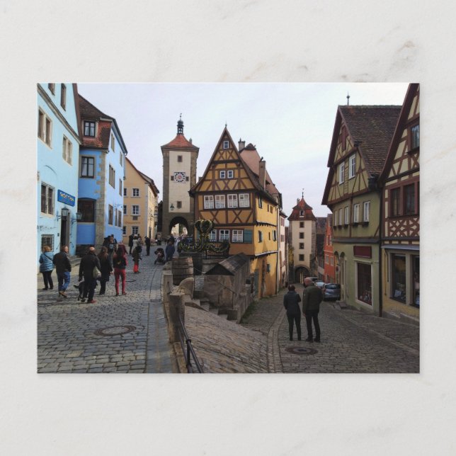 Rothenburg ob der Tauber, Deutschland Postkarte (Vorderseite)