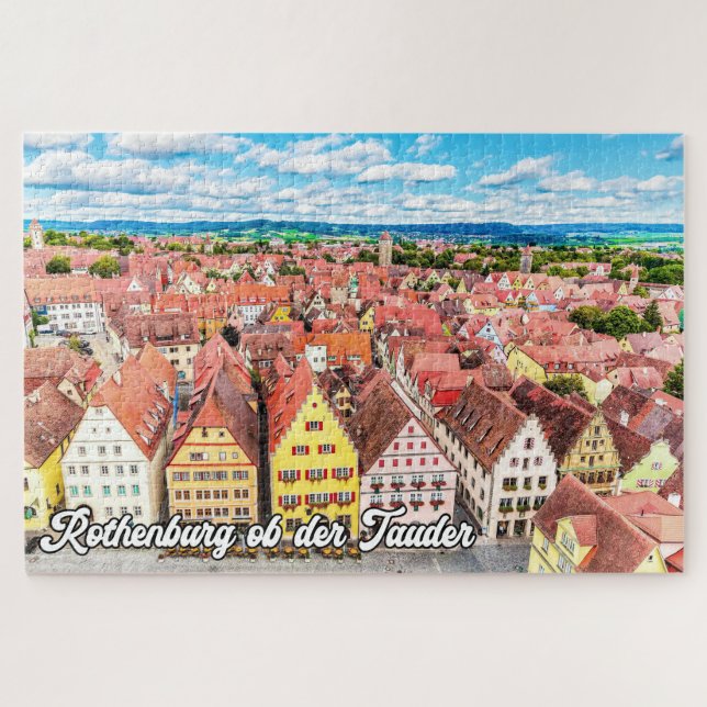 Rothenburg ob der Tauber, Deutschland Puzzle (Horizontal)