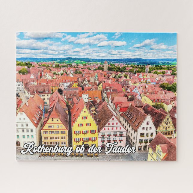Rothenburg ob der Tauber, Deutschland Puzzle (Horizontal)