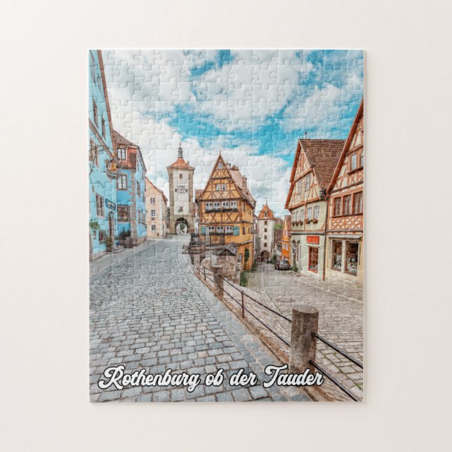 Rothenburg ob der Tauber, Deutschland Puzzle (Vertikal)