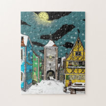 Rothenburg ob der Tauber Deutschland zu Weihnachte