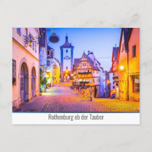 Rothenburg ob der Tauber Feiertagspostkarte