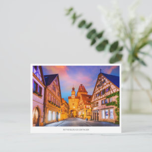 Rothenburg ob der Tauber, Holiday Postcard Feiertagspostkarte