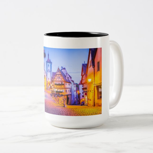 Rothenburg ob der Tauber Zweifarbige Tasse (VorderseiteRechts)