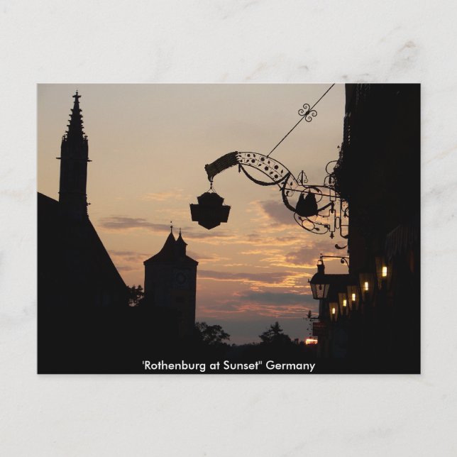 Rothenburg Post Card Postkarte (Vorderseite)