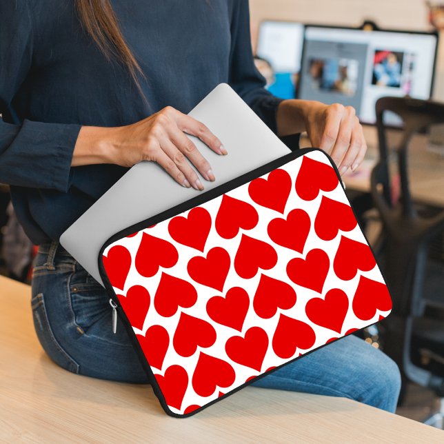 Rotherz Muster, Romantik, Liebe Laptopschutzhülle (Von Creator hochgeladen)