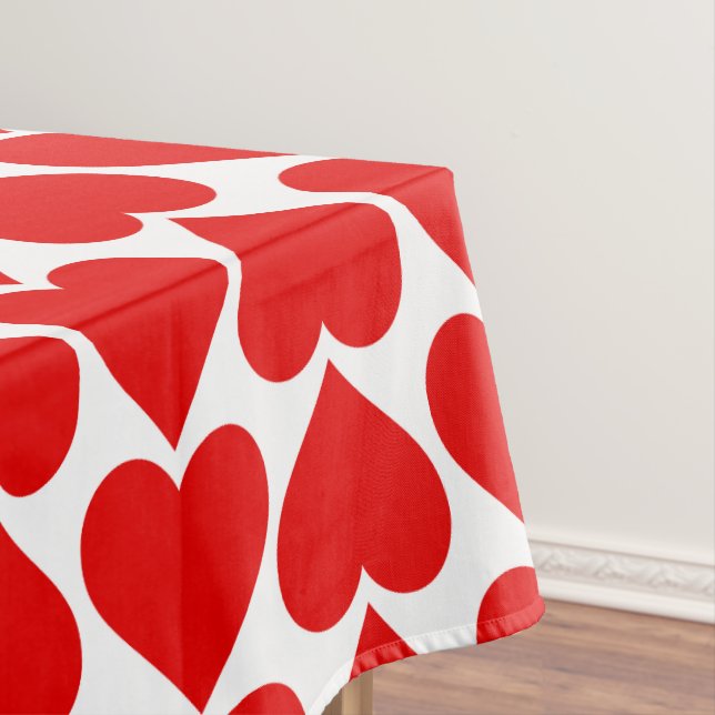 Rotherz Muster, Romantik, Liebe Tischdecke (Beispiel)