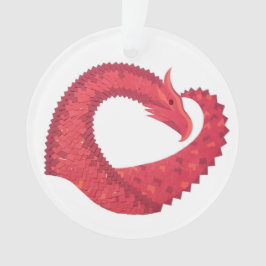 Rotherzdrache Ornament