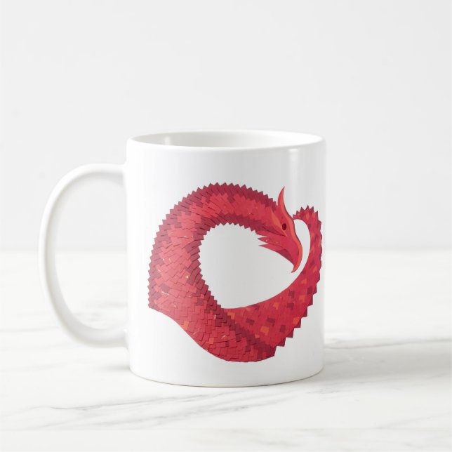 Rotherzdrache Tasse (Links)
