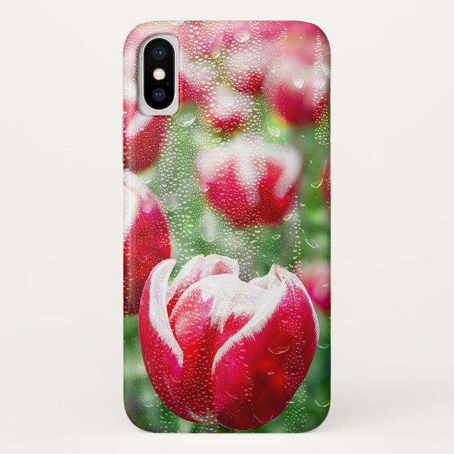 Rotholländische Tulpen Case-Mate iPhone Hülle (Rückseite)