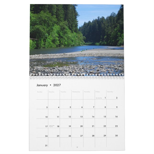 Rotholz-Staats-Parks Kalender (Jan 2027)