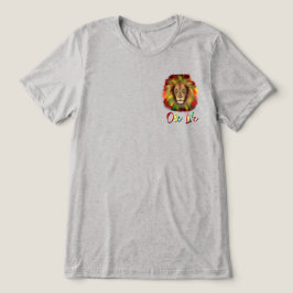 Rotholzkopf rot-gelb Jamaika eine Liebe Tri-Blend Shirt