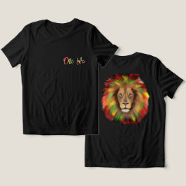 Rotholzkopf rot-gelb Jamaika eine Liebe Tri-Blend Shirt