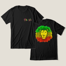 Rotholzkopf rot-gelb Jamaika eine Liebe Tri-Blend Shirt