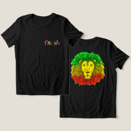 Rotholzkopf rot-gelb Jamaika eine Liebe Tri-Blend Shirt