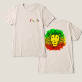 Rotholzkopf rot-gelb Jamaika eine Liebe Tri-Blend Shirt