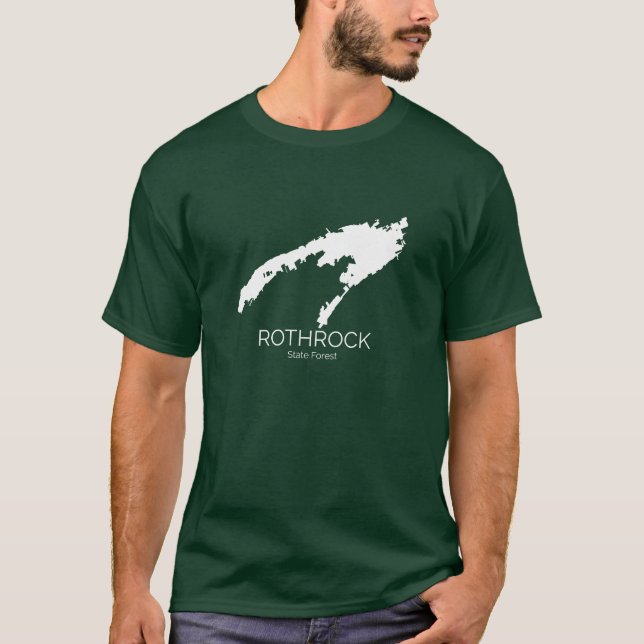 Rothrock Staats-Wald - Waldgrüne Männer groß T-Shirt (Vorderseite)
