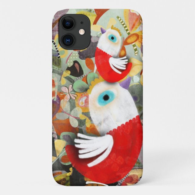 Rothühner Hausgeflügel Case-Mate iPhone Hülle (Rückseite)