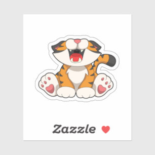 Rotiertiger Aufkleber