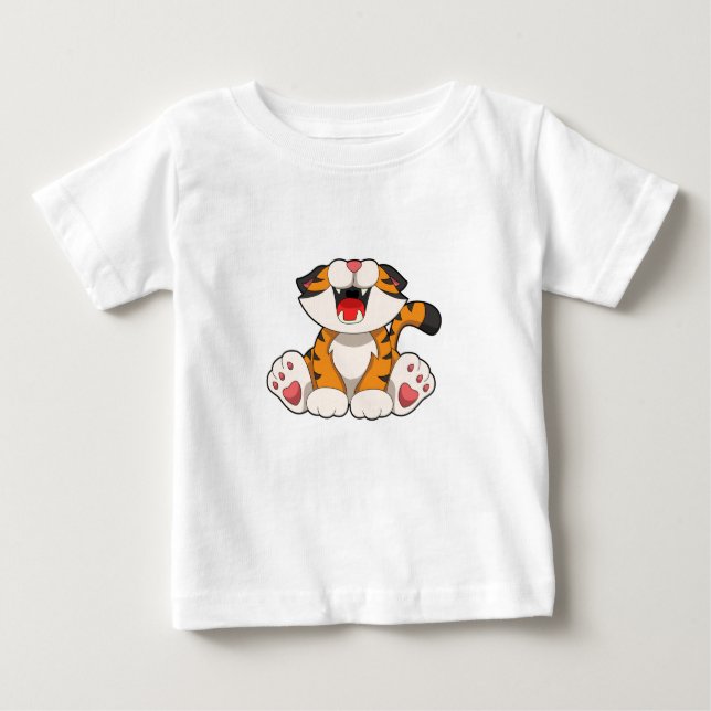 Rotiertiger Baby T-shirt (Vorderseite)