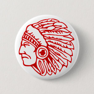 Rotindischer Roter Button