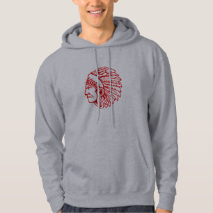 Rotindischer Roter Hoodie