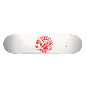 Rotindischer Roter Skateboard