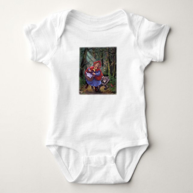 Rotkäppchen Baby Strampler (Vorderseite)