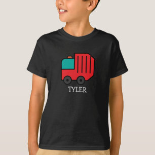 Rotkäppchen/Gerecycelt LKW mit Kindername T-Shirt