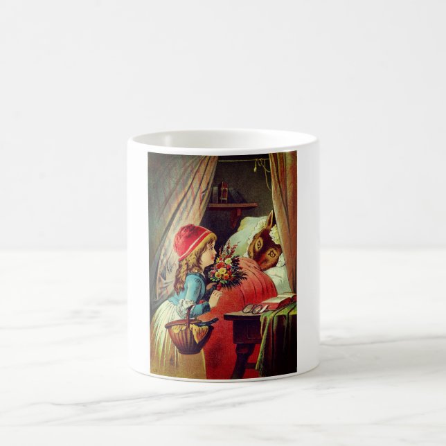 Rotkäppchen – Little Red Riding Hood – Grimm Kaffeetasse (Mittel)
