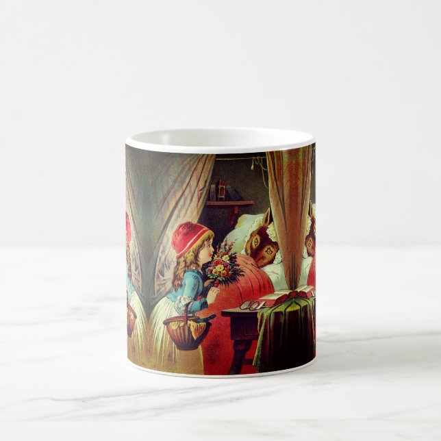 Rotkäppchen – Little Red Riding Hood – Grimm Kaffeetasse (Mittel)