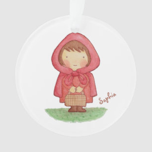 Rotkäppchen Mädchenzimmer personalisierter Weihnac Ornament