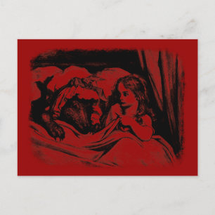 Rotkäppchen Postkarte