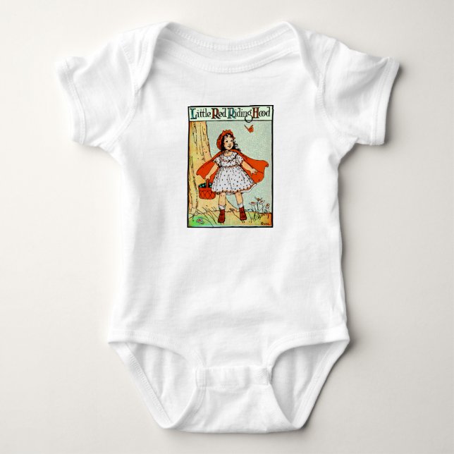 Rotkäppchen Vintage Süß Baby Strampler (Vorderseite)
