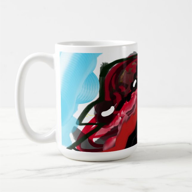 Rotkardinal  Herbstfreude Kaffeetasse (Links)