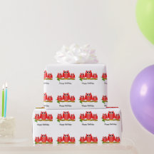 Rotkäuzedesign Geburtstagsgeschenk