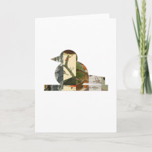 Rotkehlchen — Mosaik-Grußkarte Karte