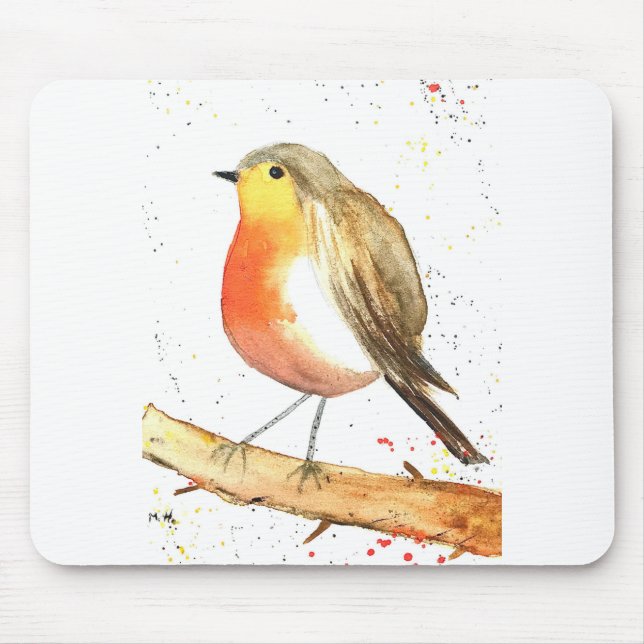 Rotkehlchen Mousepad (Vorne)