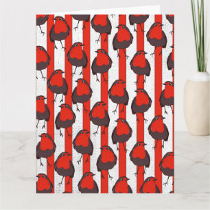 Rotkehlchen-Muster Karte