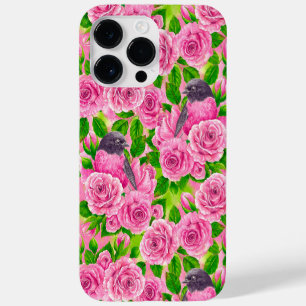 Rotkehlchen und Rosen Case-Mate iPhone 14 Pro Max Hülle