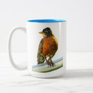 Rotkehlchen Zweifarbige Tasse