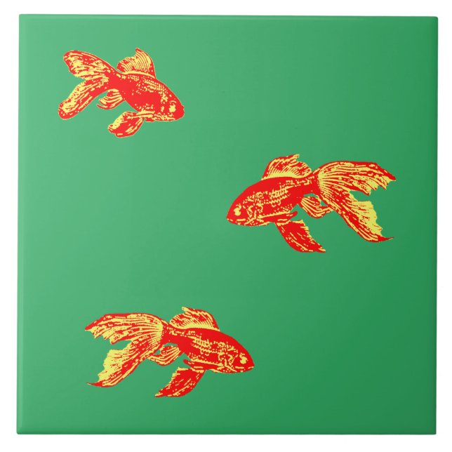 Rotkingypfel-Keramik Fliese (Vorderseite)