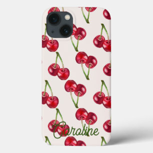 Rotkirschretro Vintage Sweety gürmisch personalisi Case-Mate iPhone Hülle