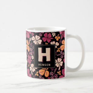 Rotklee-Kleeblatt monogrammierter St. Patrick`s Ta Kaffeetasse